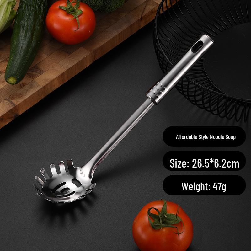Stainless Steel Cookware Set: 1mm Thick, Includes Spatula, Frying Pan, Ladle, Nine Beads Design, Custom Logo Optional