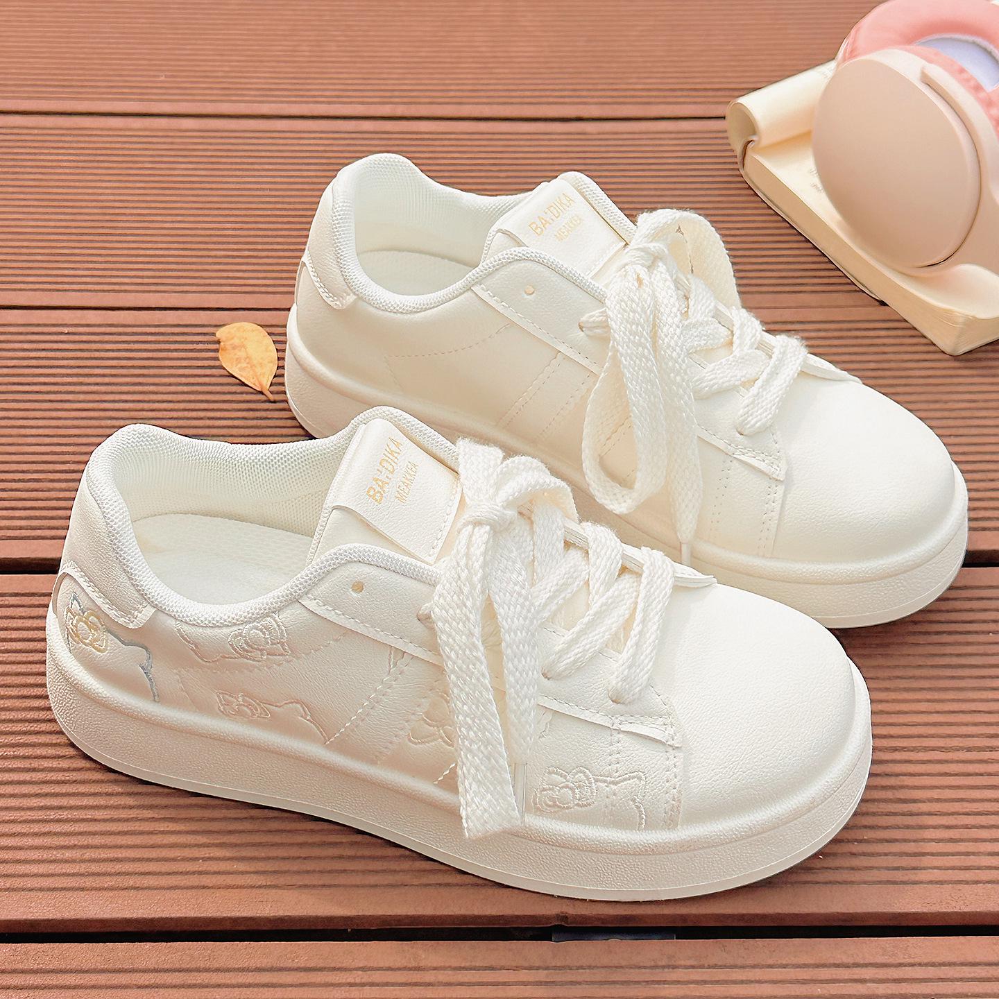 

Women s White Sneakers - 2025 Summer Korean Style, Baidika 88-7109 Size 37 белый