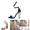 Atemberaubende Damen Sandaletten mit Strassriemchen und Ultra High Heels
