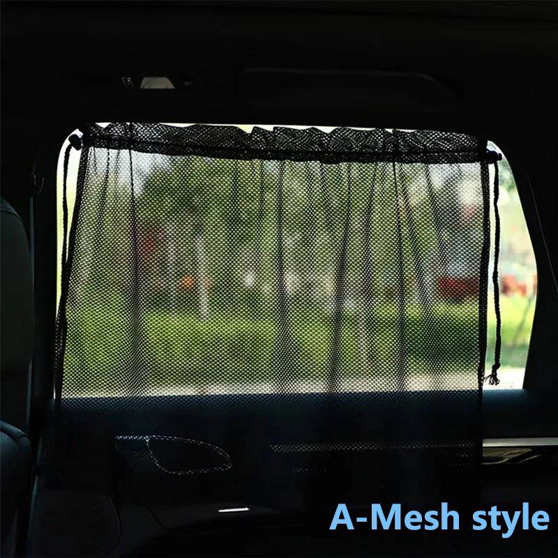 Car Sunshade Curta Suction Cup Curtain In The Car Window Sunshade Cover Universal Side Window Sunshade UV Protection