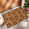 Christmas Cartoon Reindeer Pattern New Entrance Floor Mat Bathroom Absorbent Foot Door Mat  Entrance Door Mat Decoration
