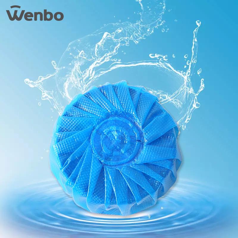 4-Pack Blue Bubbles Toilet Bowl Cleaner - Stain Remover & Deodorizer Toilet Cleaning Agent