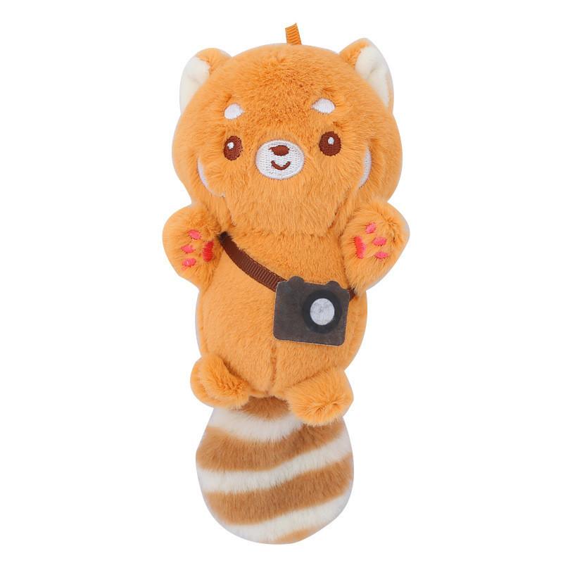 

Плюшевый Енот Милый Брелок Пушистая Игрушка Животное Аксессуар для Сумки со Сладкими Чертами