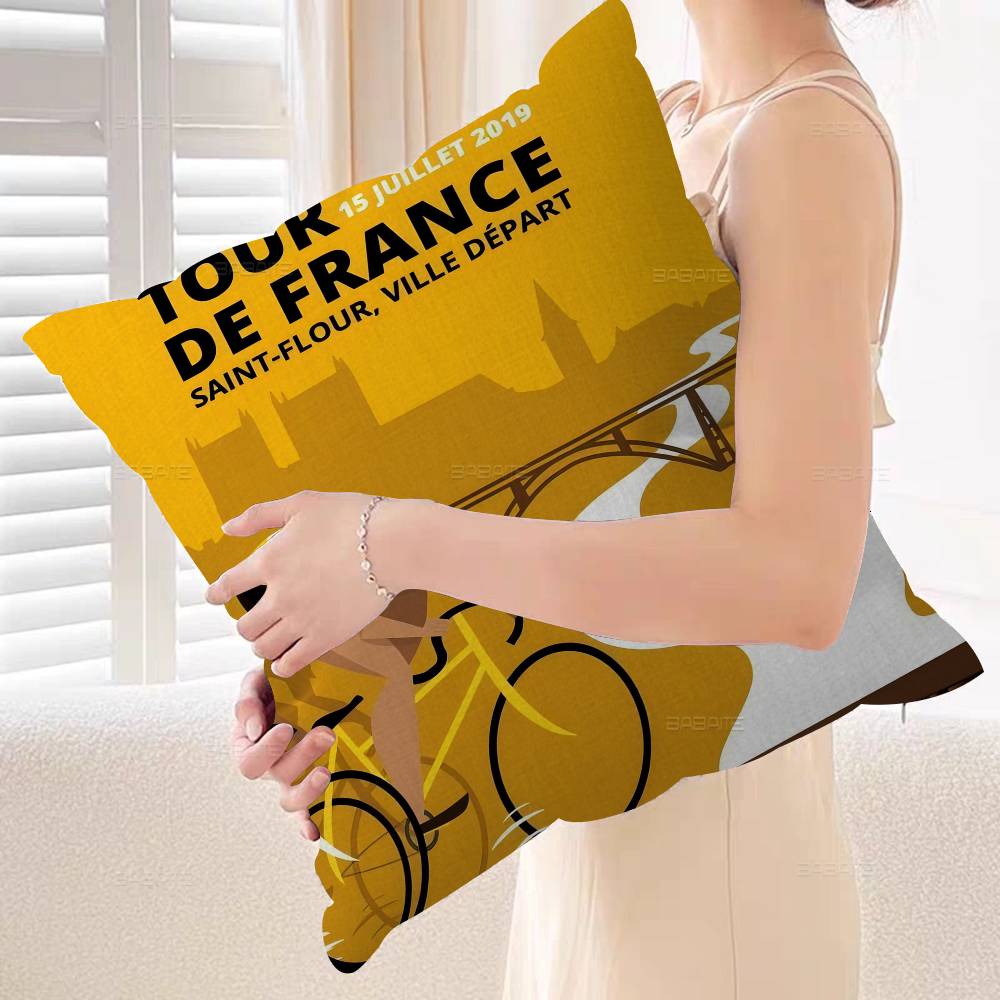 Tour of F-France Cushion Cover Pillowcase Upholstery Sofa Throw Pillow Home Decor Pillowcas