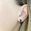 Silver Earrings with Natural Sapphire 2.1ct (2112686)