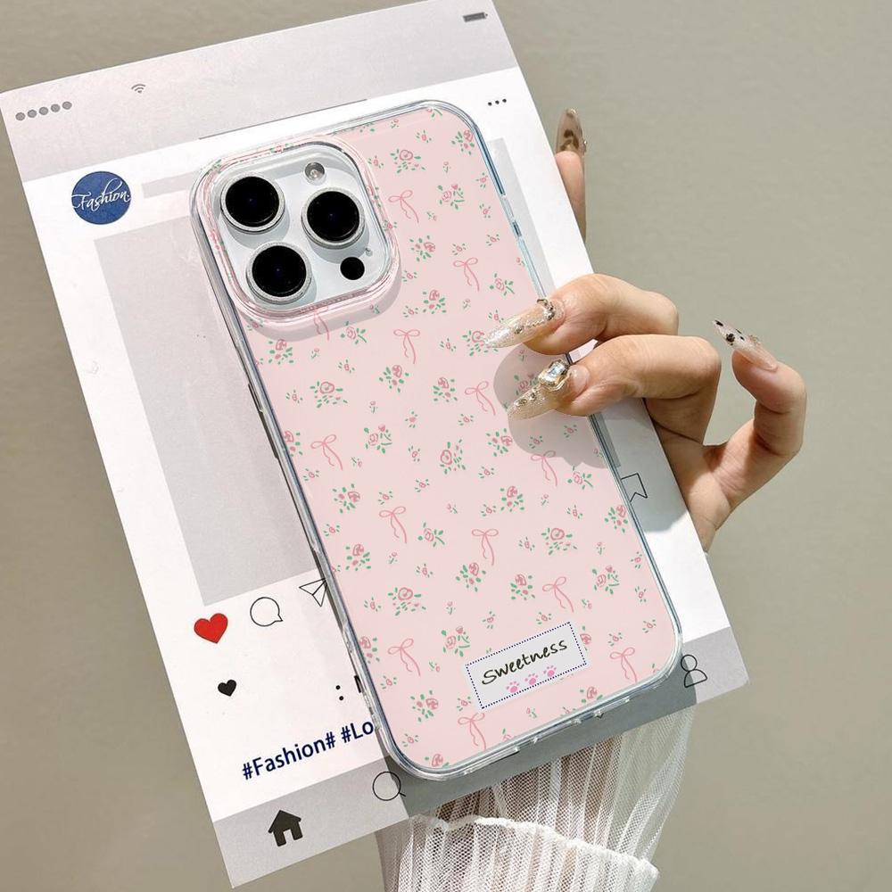 Painted Phone Case for iPhone 12 13 15 16 iPhone 16 12 13 14 15 Pro  14 15 16 Pro Max Coverage Shockproof Anti-Fingerprint Fresh Style Protective Case