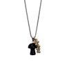 Spotted Tiger Eye Stone Mushroom Pendant Long Versatile Clavicle Chain Necklace for Women's Niche Exquisite Accessories