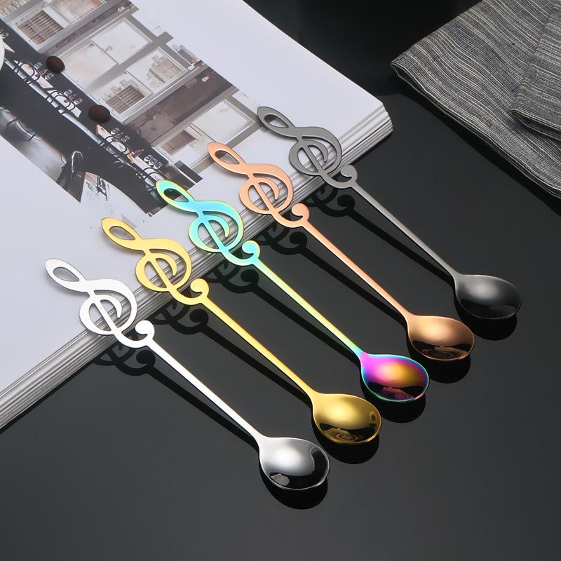 Kitchen Supplies Note Stainless Steel Coffee Spoon Snack Small Meal Spoon