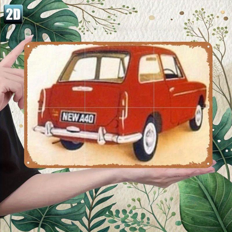 Automotive Metal Decorative Painting: Gifts for Car Lovers Garage Home Style