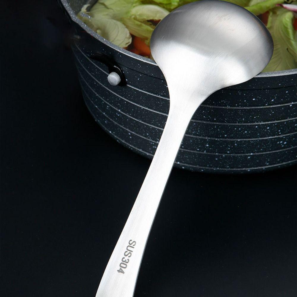 2pcs Deepen Rice Spoon Long Handle Porridge Spoon Household Soup Ladle Hot Pot