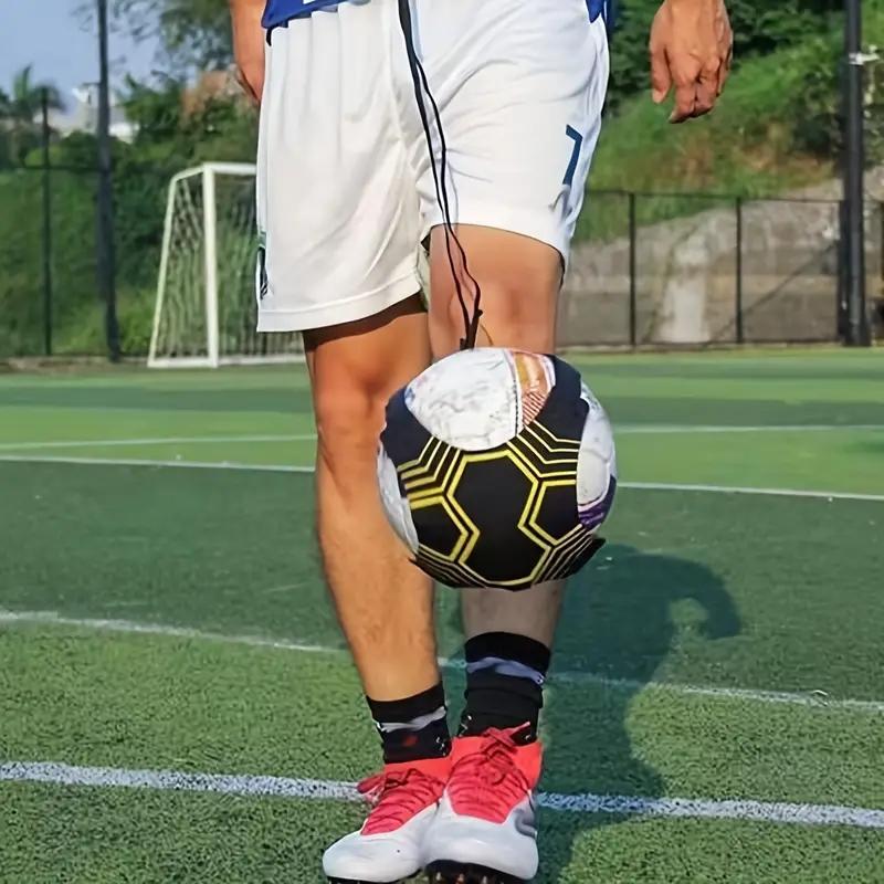 1 Stück Fußball-Kicktrainer Verstellbarer Fußballtrainer-Gürtel Nylonstoff-Trainer Elastischer Gürtel Elastisches Hilfsmittel Fitness