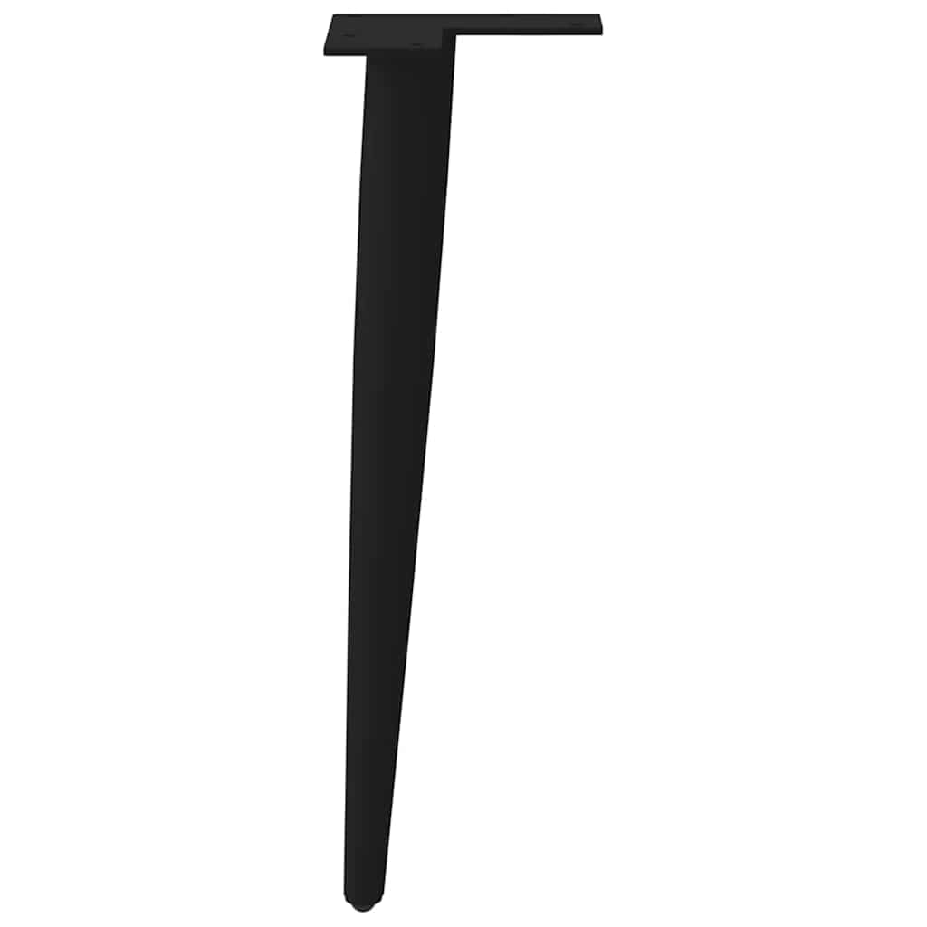 Vidaxl Nogi Do Stolika Kawowego, 4 Szt., Czarne, 30-31 Cm, Stal