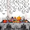 Pumpkins Haunted Houses Black Spider Web Tablecloth Disposable Tablecloth  Candy Tables