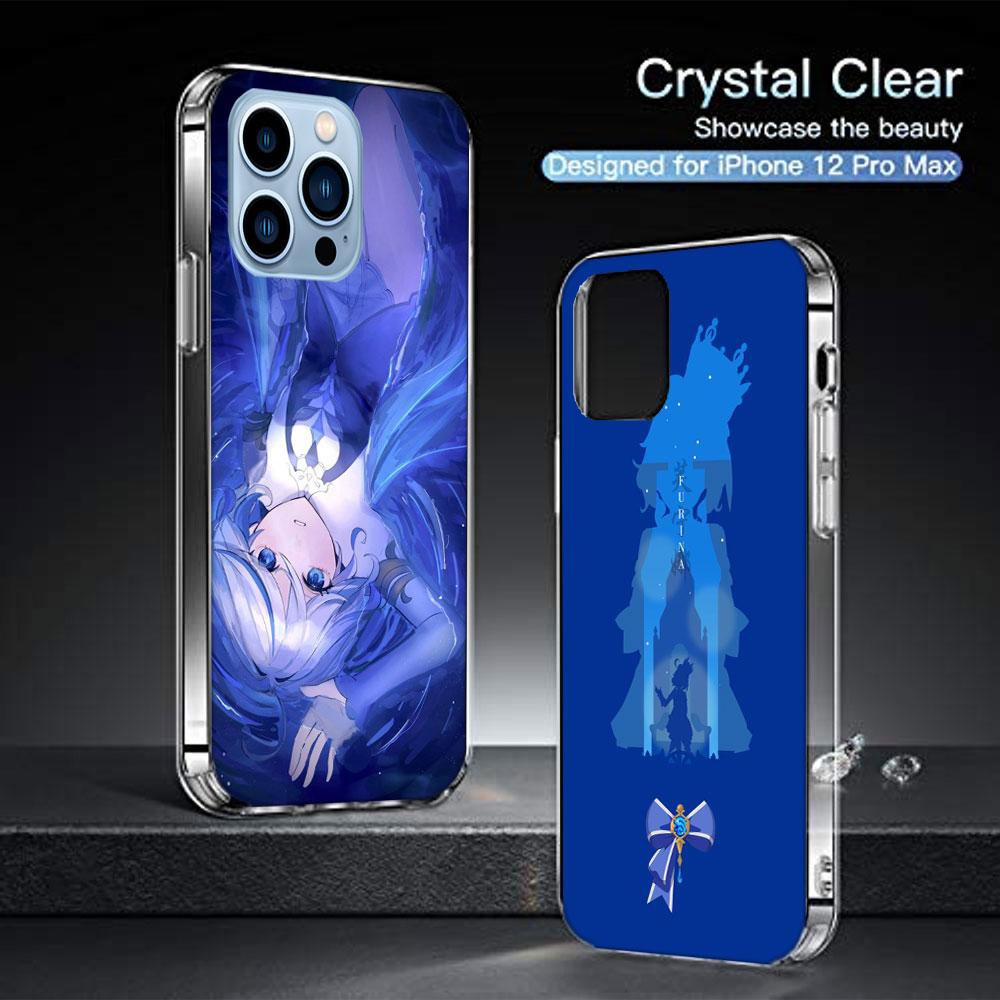 Cute Furina Genshin Impact Cases Phone Case For Iphone 17E 16E 17 Air 16 Pro Max 15 Pro 14 Plus 11 13 12 Mini Cover Cases Compat