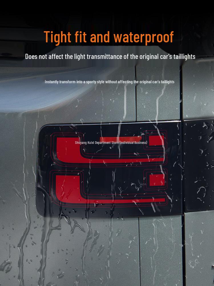 Equation Leopard Titanium 7 Smoked Taillight Protector - Black Warrior Exterior Mod.