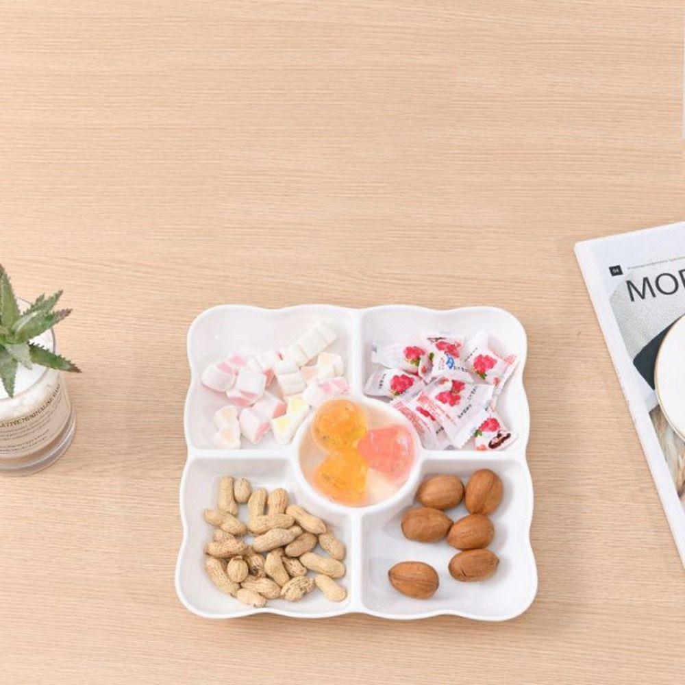Divided for Party Compartment Nuts Dish Appetizer Serving Platter Snack Plate Food Storage Tray