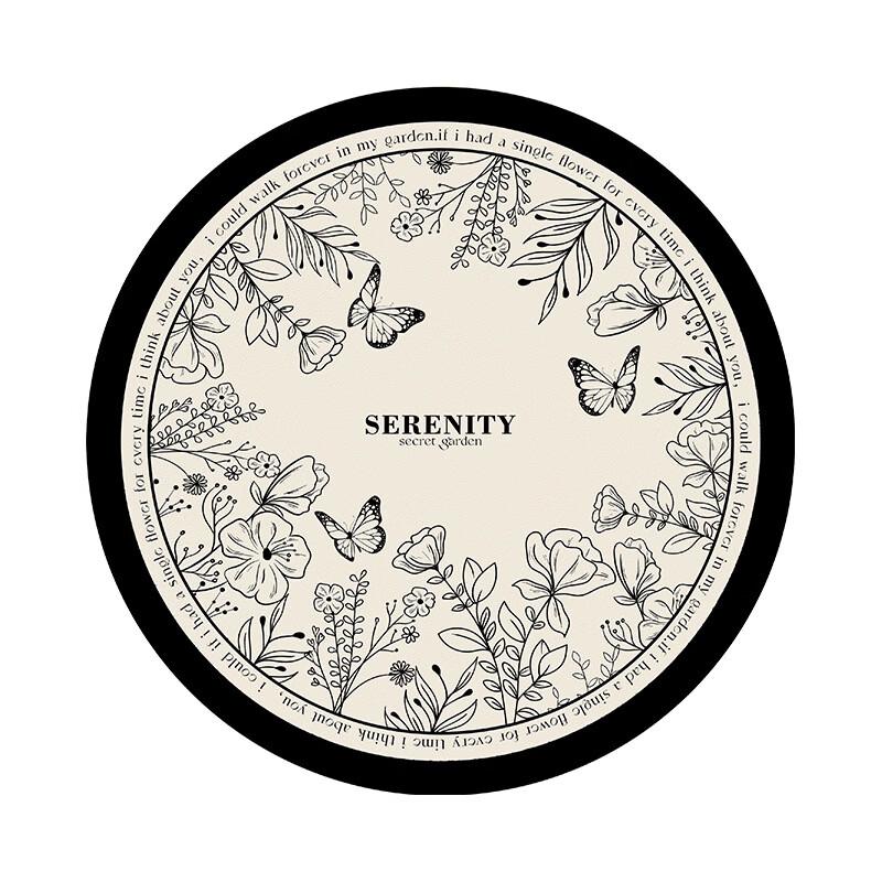 Ruhan Black & White Impression Silicone Placemat Set