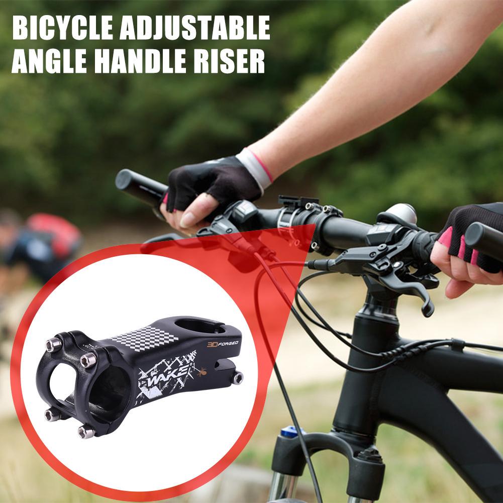 WAKE Bicycle Stem Aluminum MTB Road Bike Handlebar Stem 31.8x28.6x80mm Black