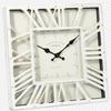 Wall Clock 12 Inches Retro Roman Numeral Silent Movement Straight Hair Clock Retro Style Wall Clock