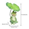 Resin Frog Figurines Decor - Cute Umbrella Frog Statue For Outdoor/Indoor Garden, Funny Animal Sculpture Gift For Frog Enthusias
