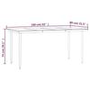 VidaXL Ensemble à Manger de Jardin 5 pcs, Chaises et Table à Dîner, Meubles de Terrasse Patio Extérieur, Moderne, Noir 3203340