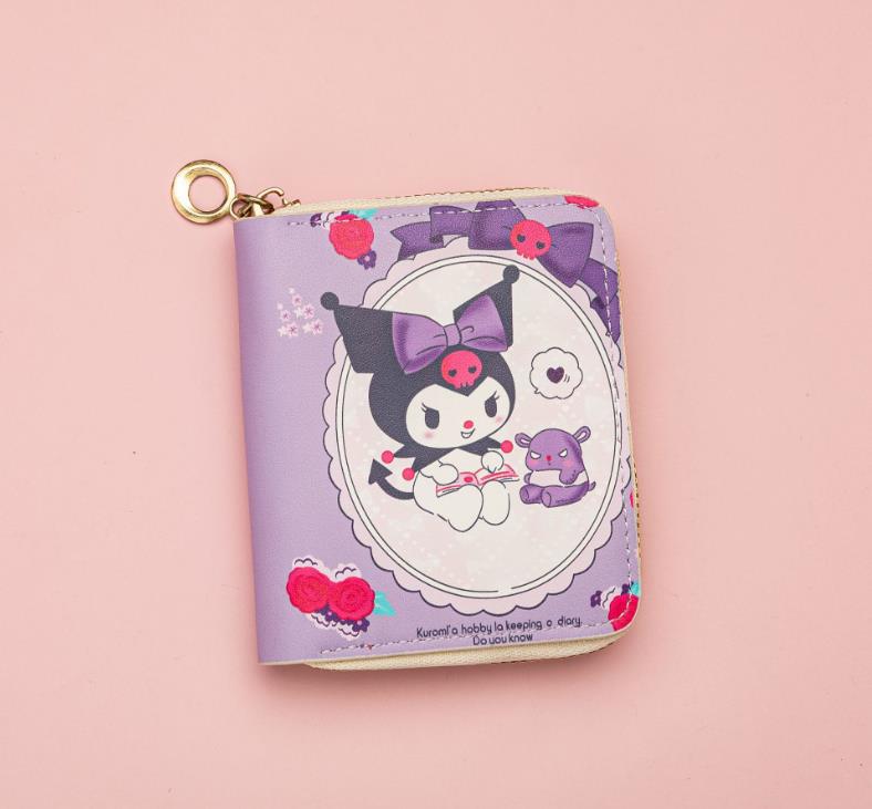 New Cartoon Anime Cute Zipper Wallet - Women's Coin Purse & Card Holder
