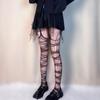 Japanese Gothic Harajuku Y2K Fishnet Suspenders Pantyhose
