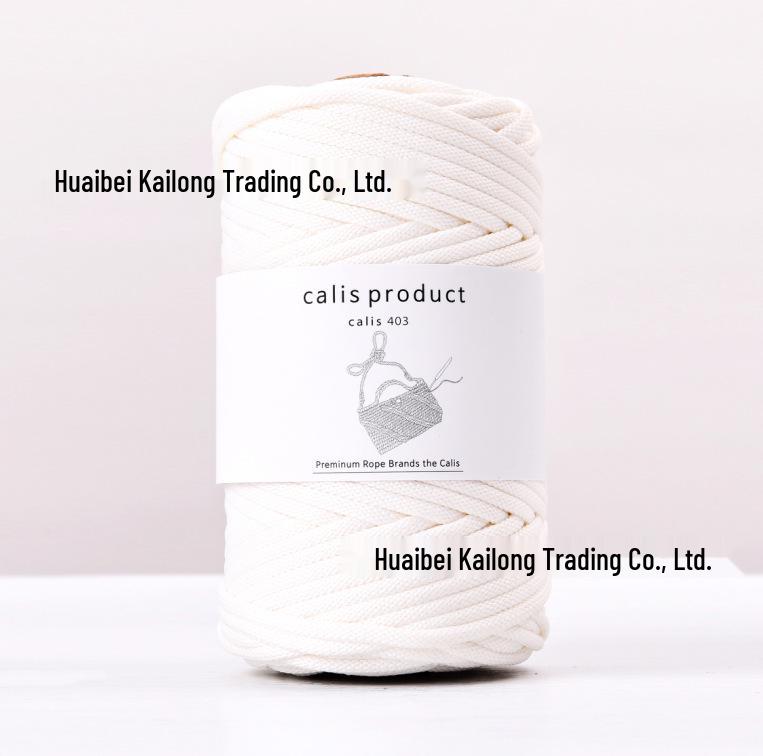 4mm Cotton-Polyester Crochet Cord for DIY Hand-Knitted Bags and Weaving