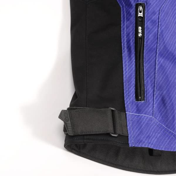 Elf Motorcycle Jacket, Sfida Jacket, White & Black, Size M, EJ-S113