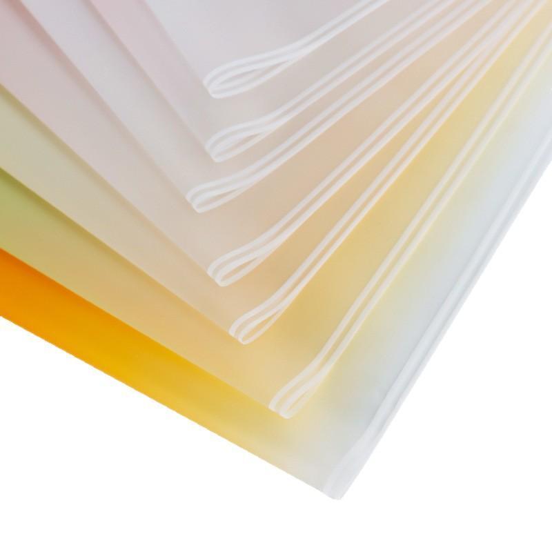 Flower Wrapping Paper Gradient Double Line Matte 56CM*56CM Crease Resistant for Proposal Bouquet Gift Packing Decor