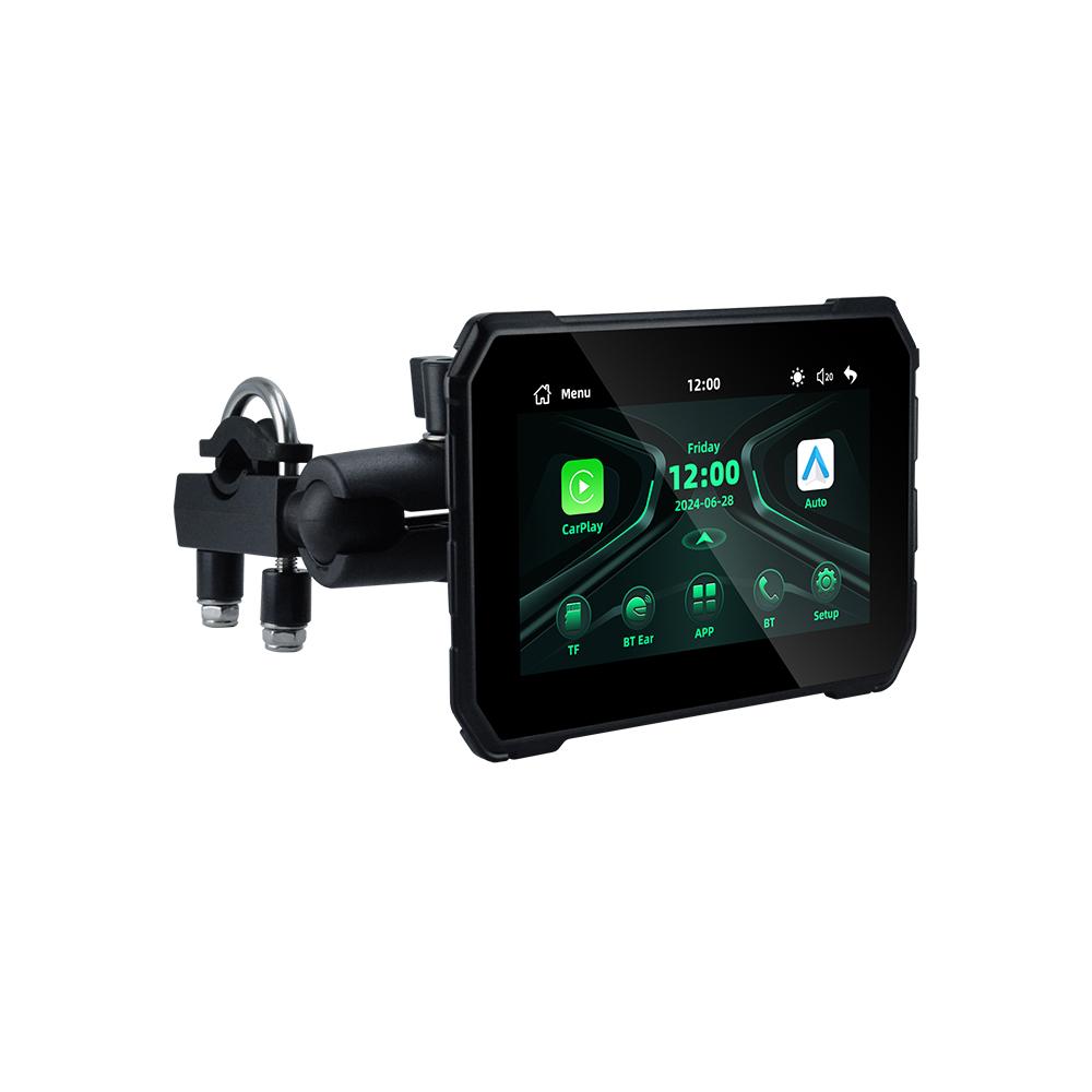 5inch Moto Wireless CarPlay Android Auto Motorcycle GPS Navigation Display Screen Motorbike Bluetooth 5.0 Multimedia Player Waterproof