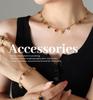 Luxury Multi-color Zircon Jewelry Set: Tassel Necklace with Niche Design Titanium Steel Bracelet