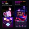 RGB Pocket Fill Light 10 Dynamic Effects 2500K-9000K Clip-on Rechargeable Small Video Light for Phone Camera Vlogging Streaming