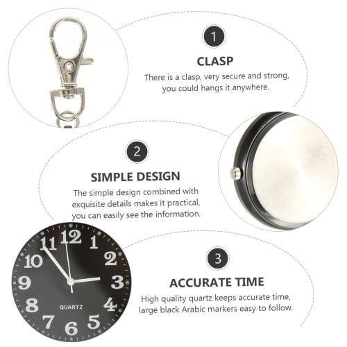 OFFSCH 1 Pocket Watch Keychain Tiece Nurse Pocket Watch Unisex Pocket Watch Women's Exam Watch Hanging Lapel Watch Pocket Watch