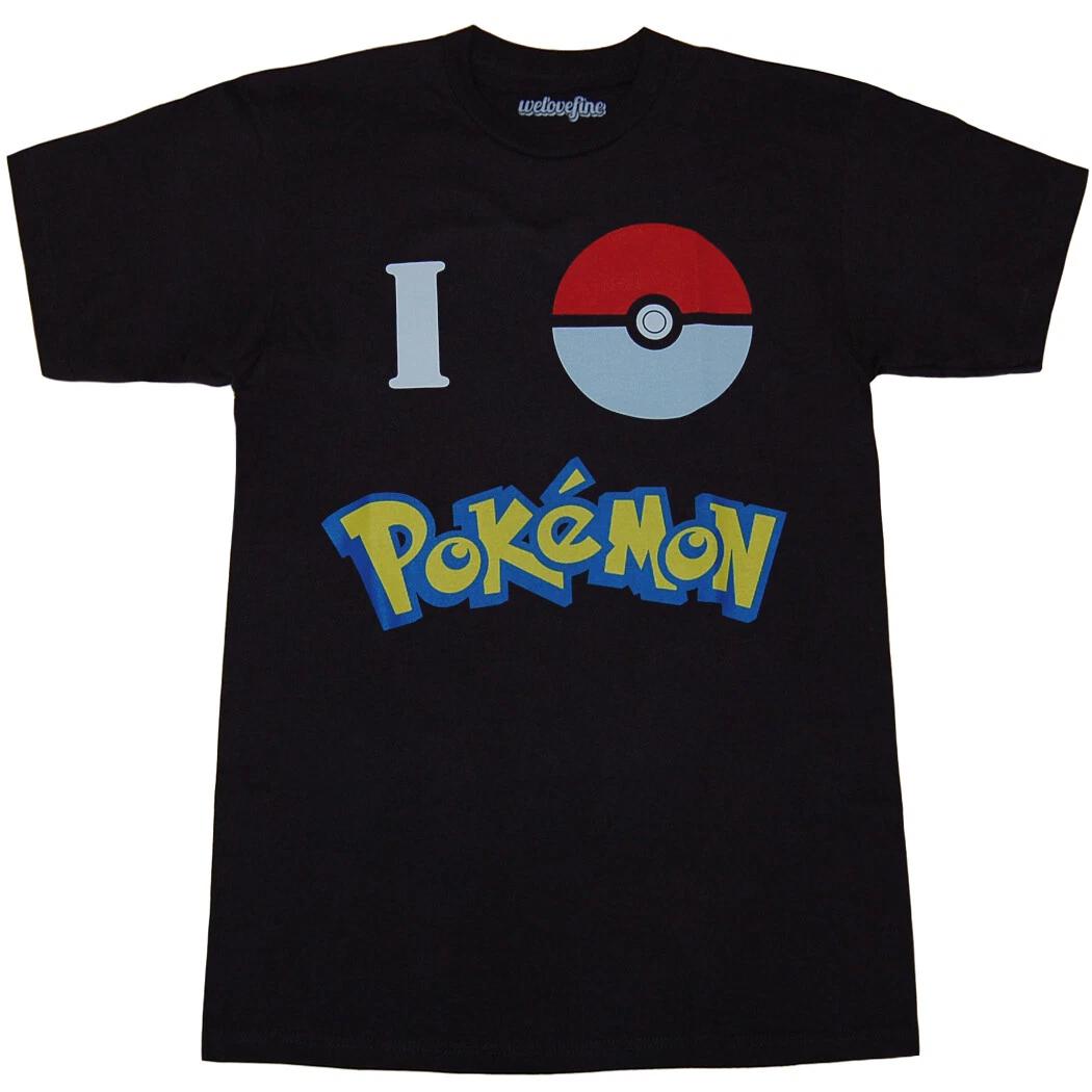 Pokemon I Ball Pokemon 100% Cotton T-shirt Mens Tees Top M