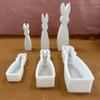 Easter Rabbit Resin Mold 3D Bunnies Resin Mold for DIY Easter Decoration Easter Gift Gypsum Ornament Epoxy Resin Casting