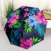 1pc Tropical Floral Pattern Umbrella with Plastic Handle,Vibrant Cartoon Pattern,Multi-functional UmbrellaPT080