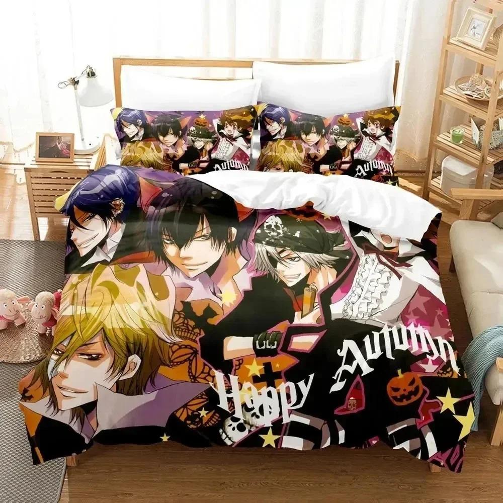 New Anime Hitman Reborn Bedding Set For Bedroom Soft Modern Bedspreads Comefortable Kids Duvet Cover Quilt Cover And Pillowcase