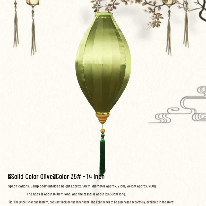 Waterproof Silk Chinese Lanterns for Outdoor Wedding & New Year Decor - Classical Vietnamese Design