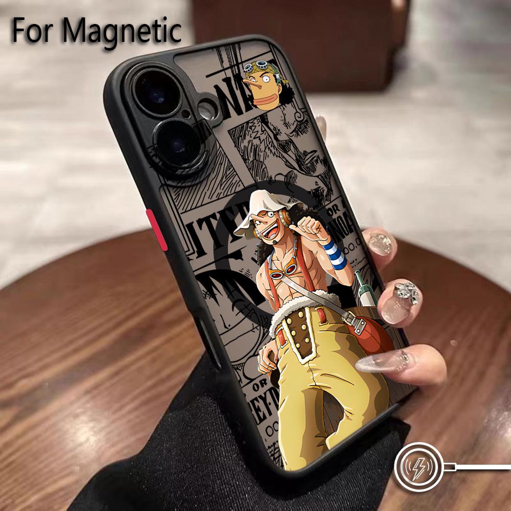 Anime Ones Pieces Luffys Zoros Phone Case For Samsung Galaxy S25 S24 S23 S22 S21 S20 FE Plus Ultra 5G Matte Magnetic