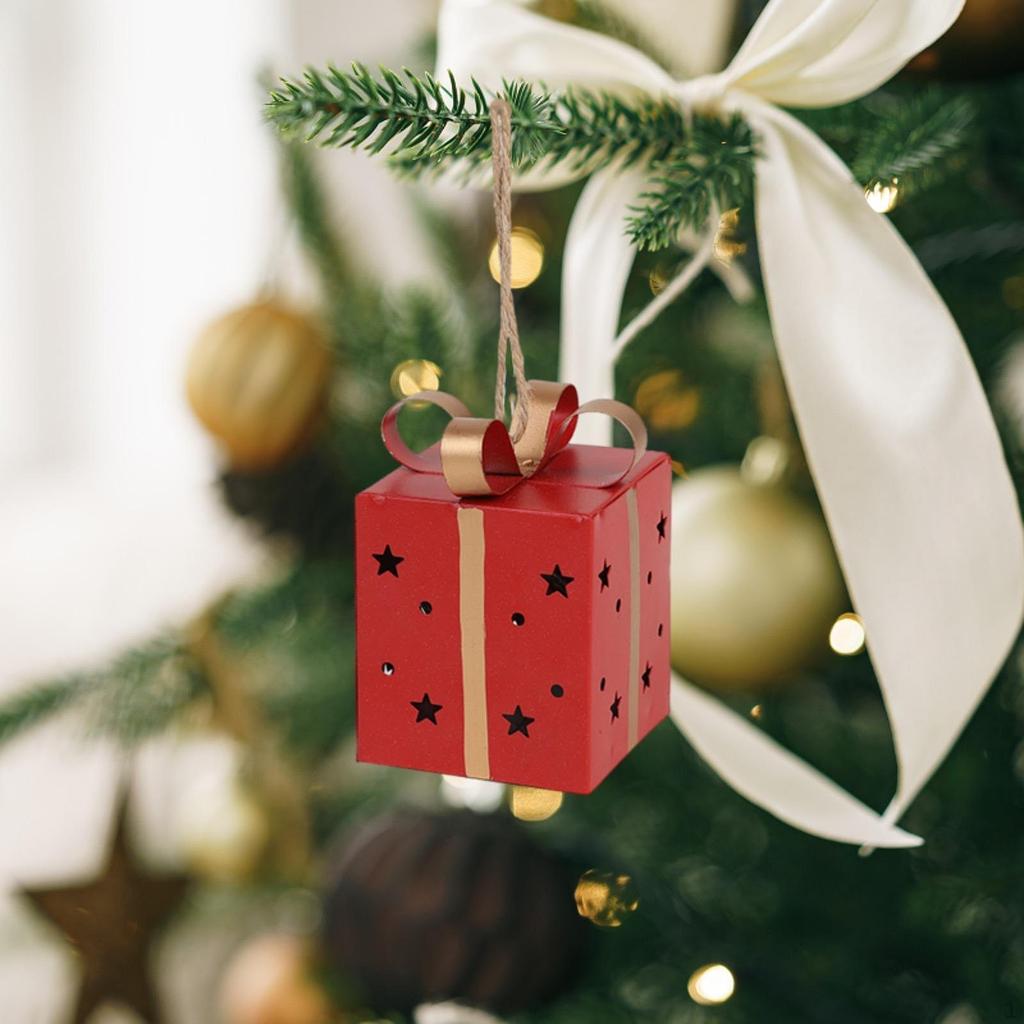 Podświetlane pudełko prezentowe jako ozdoba na choinkę