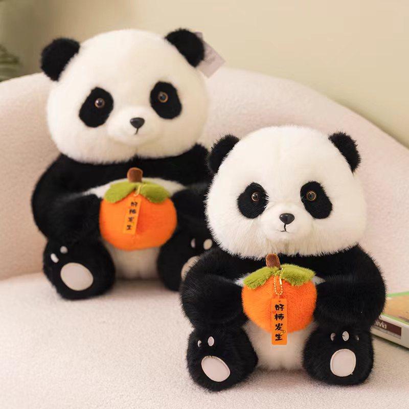 God kaki skjer panda plysjdukke simulering panda dukke Sichuan Chengdu turistsouvenir barnegave