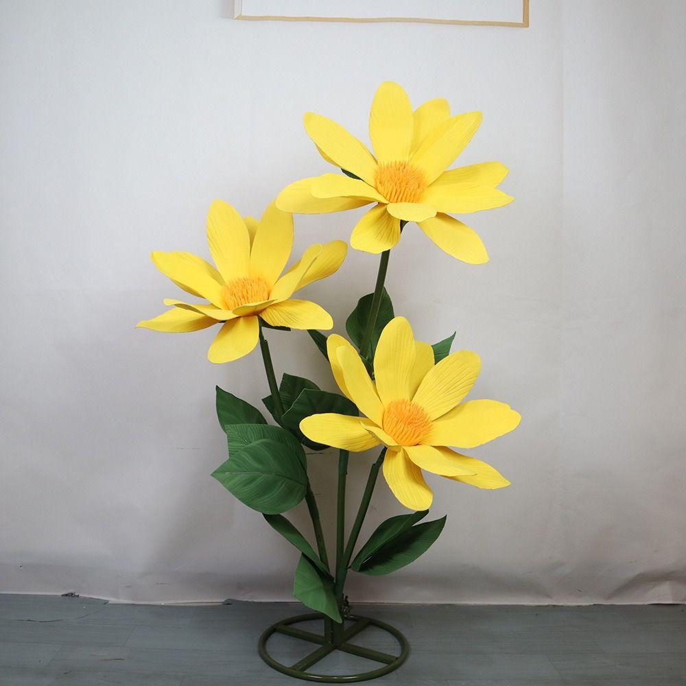 New 45cm Artificial Daisy EVA DIY Fake Flowers Giant Simulation Daisy Photo Props