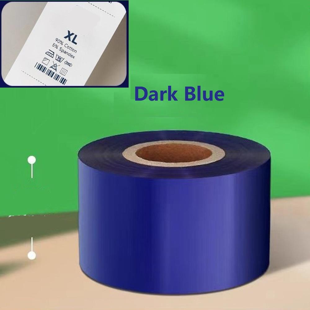Thermal-transfer Care Tag Printer Inked Ribbon 30-50mm Care Label Printing Color Inked Ribbon Roll for Home Textiles/clothing