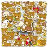50pcs Cute Rilakkuma Cartoon Graffiti Stickers Suitcase Stationery Laptop Computer Guitar Cell Phone DIY Decorate Decals
