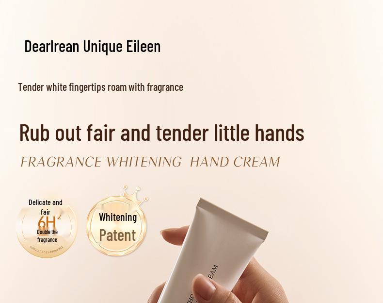Irene Fragrance Whitening Hand Cream: Anti-Wrinkle, Moisturizing, Long-Lasting Scent for Women - Perfect for Autumn and Winter Care