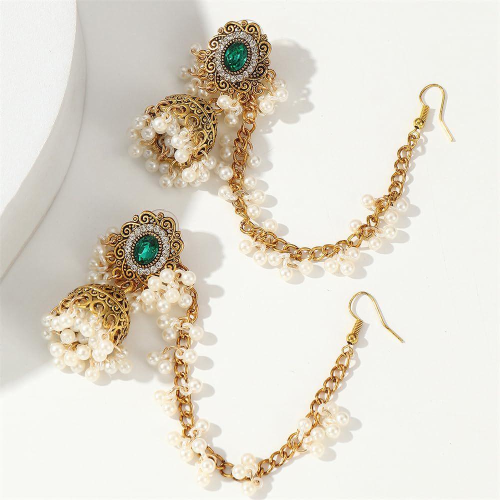 Bohemian Ethnic Tassel Earrings for Women , Retro Chic Light Fashion Stud Earrings , Titanium Alloy