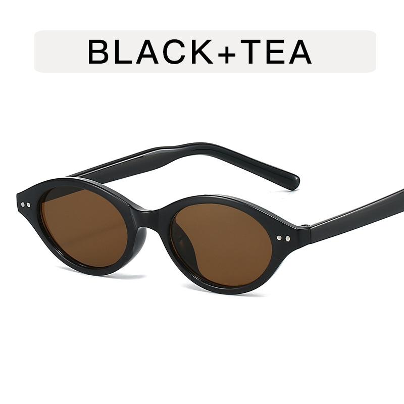 New Women Retro Oval Glasses Girls Candy Color Frame Glass Eyewear Decorative Computer Anti-Blue Eyeglasses