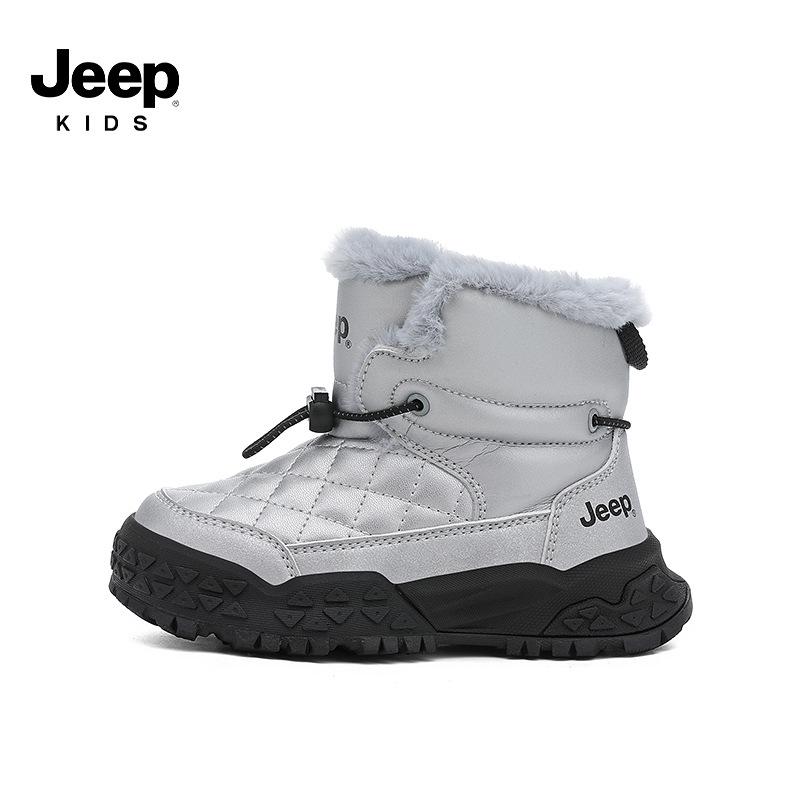 Jeep Kids  High-Top Winter Sports Shoes 2025, Fleece-Lined & Non-Slip, Girls  Outdoor Thick Cotton Shoes 30