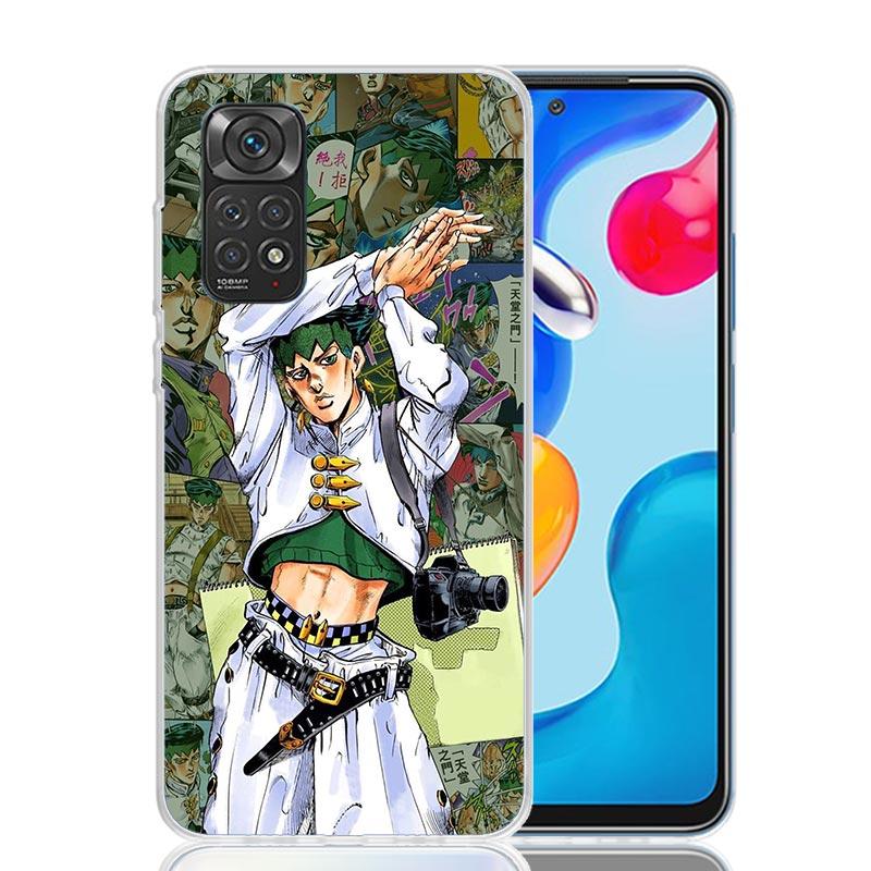 

Чехол для телефона JoJo Adventure Рохан Кисибэ для Xiaomi Redmi Note 15 14 13 12S 12 Pro Plus 11S 11E 11 11T 10S 10 Art Мягкий узор Co Note 13 Pro Plus